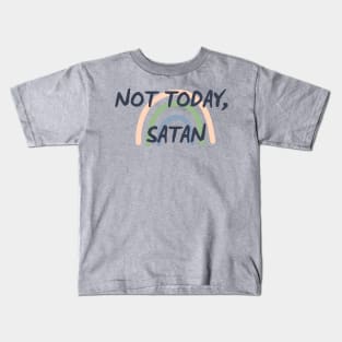 Cheeky Cute Not Today Satan Kids T-Shirt